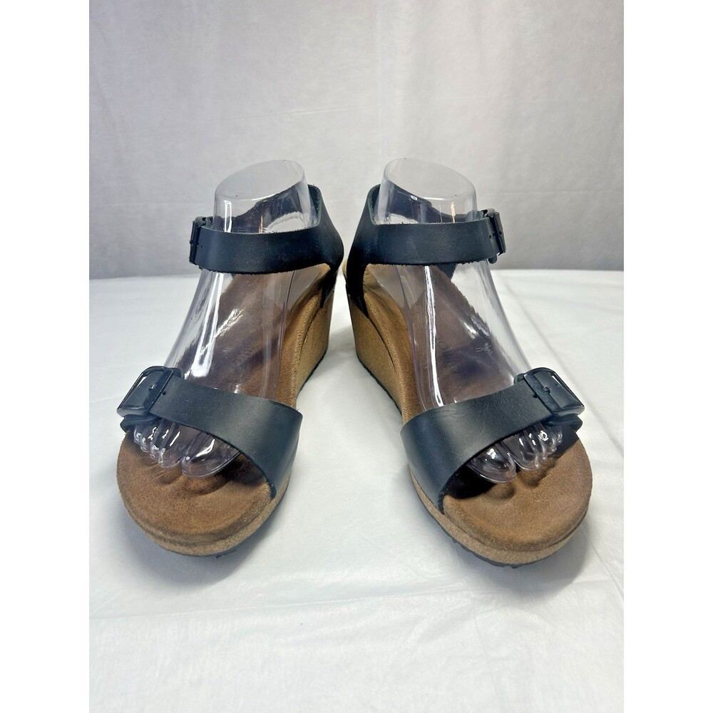 Papillio by Birkenstock Wedge Black Heel Sandals Size 40/9